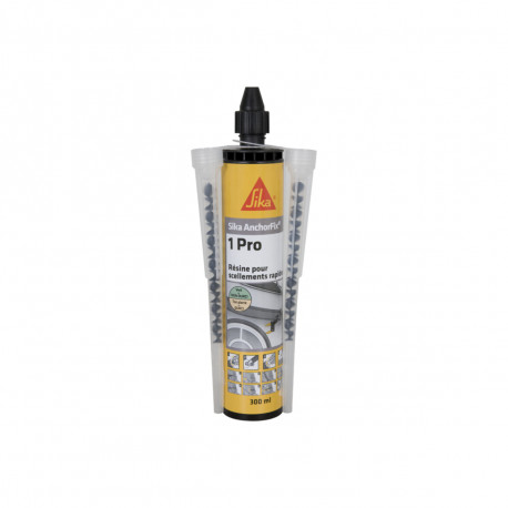 Résine de scellement chimique rapide SIKA Anchorfix-1 Evolution - Gris - 300ml