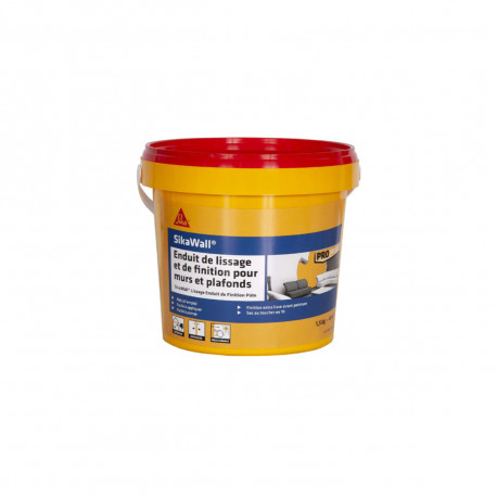Enduit de lissage SIKA SikaWall et de finition en pâte - 1,5kg