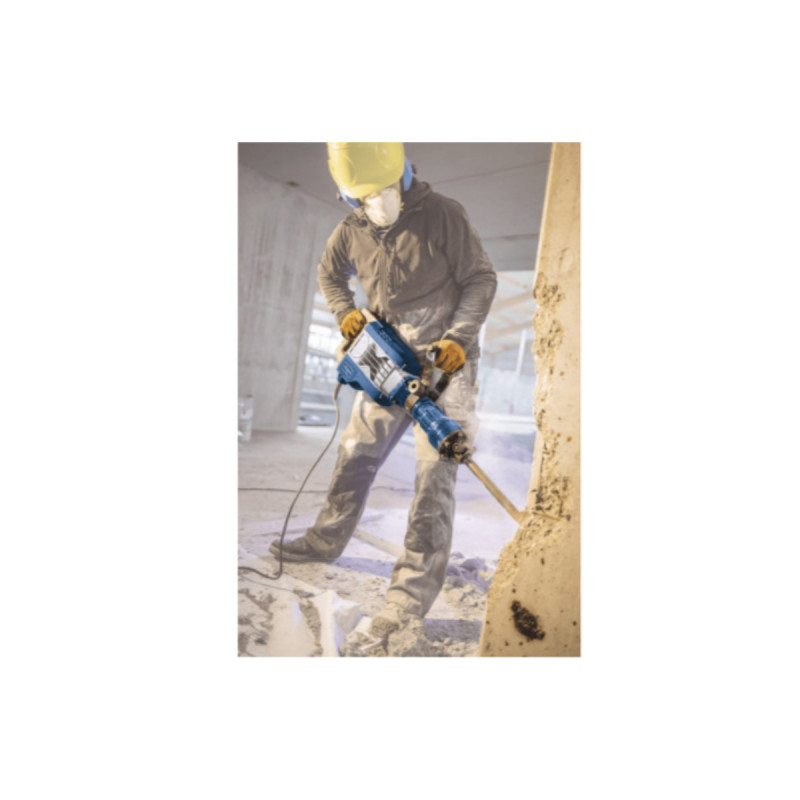 Marteau Piqueur Scheppach 1900W 60J - 2000 Coups/min - Burin Plat Et Pointe Inclus - Mallette BMC