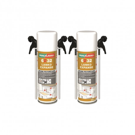 Lot de 2 Mousses expansives PAREXLANKO 6032 Lanko expanse - 500 ml