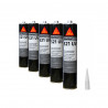 Colle mastic hybride SIKA Sikaflex 521 UV - Noir - 300ml - Lot de 5