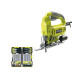 Pack RYOBI Scie sauteuse électrique 500W RJS720-G - Coffret de 20 lames RAK20JB