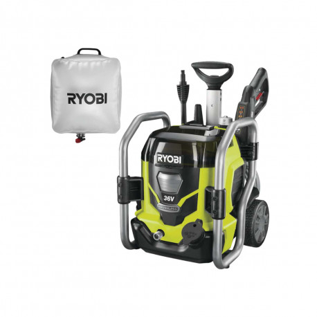 Pack RYOBI Nettoyeur haute pression Brushless 36V - sans batterie ni chargeur RPW36120HI - Poche à eau 20L RAC717