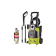 Pack RYOBI Nettoyeur haute pression 120 Bars - 1800W - RPW120B - Détergent universel RAC733