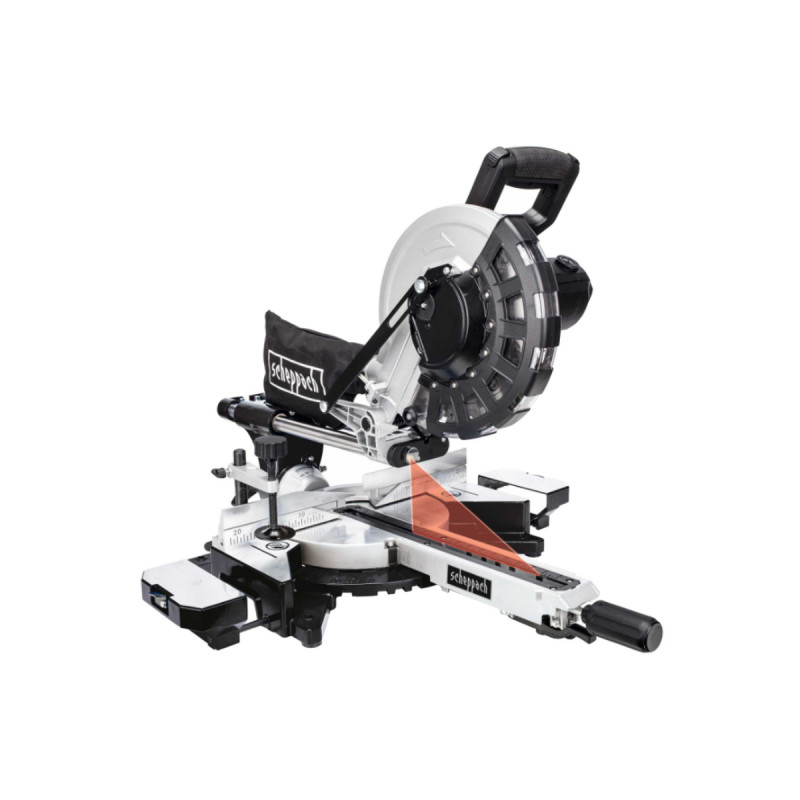 Scie à Onglet Radiale DOVAMAN 2000W - 3200/5000 Tr/min - Guide Laser - Coupe Bois/Métal/Plastique - 90x340mm