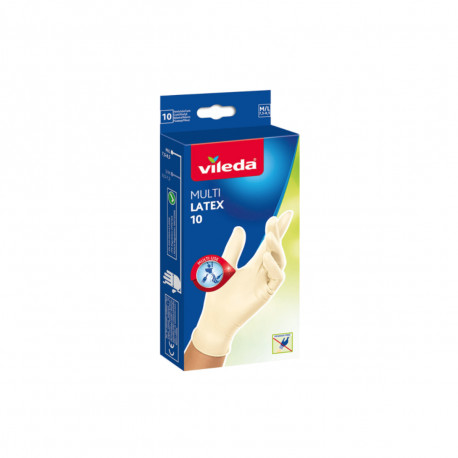 Lot VILEDA de 10 gants jetables multilatex - Taille S-M