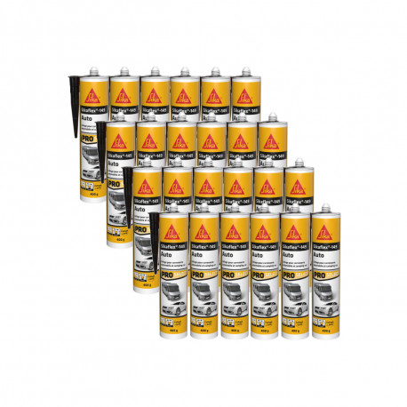 Lot de 24 mastics colle Auto SIKA Sikaflex 149 - Noir - 400g