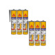 Lot de 6 mastics colle multi-usages SIKA Sikaflex 11 FC Purform - Gris béton - 300 ml