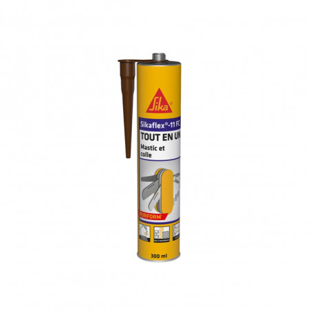 Mastic colle multi-usages SIKA Sikaflex 11 FC Purform - Marron - 300 ml