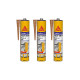 Lot de 3 mastics colles multi-usages SIKA Sikaflex 11 FC Purform - Beige - 300 ml