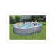 Piscine tubulaire ovale BESTWAY - 488 x 305 x 107 cm - 10 949 L - Power Steel - 56448