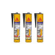 Lot de 3 mastics colles multi-usages SIKA Sikaflex 11 FC Purform - Noir - 300ml