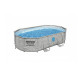 Piscine tubulaire ovale BESTWAY - 488 x 305 x 100 cm - 10 949 L - motif rotin - Power Steel - SwimVista - 56946
