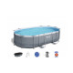 Piscine tubulaire ovale BESTWAY - 488 x 305 x 107 cm - 10 949 L - Power Steel - 56448
