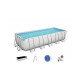 Piscine tubulaire rectangulaire BESTWAY - 640 x 274 x 132 cm - 19 281 L - Power Steel - 5612B