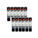 Lot de 12 colles de vitrage SIKA Sikaflex 555 - Noir - 300ml