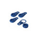 lot de 6 Clips Pince plastique bleu pour bâches et toiles