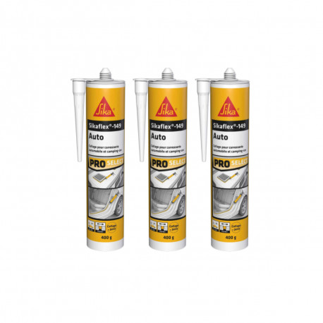 Lot de 3 mastics colles Auto SIKA Sikaflex 149 - Blanc - 300 ml