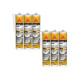 Lot de 6 mastics colles Auto SIKA Sikaflex 149 - Blanc - 300 ml