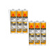 Lot de 6 mastics colles SIKA Sikaflex 143 Rapide - Blanc - 290ml