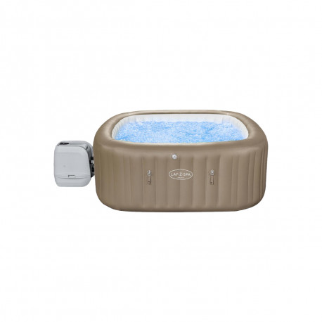 Spa gonflable carré BESTWAY - 7 places - 201 x 201 x 80 cm - Lay-Z-Spa Palma Hydrojet Pro - 60057