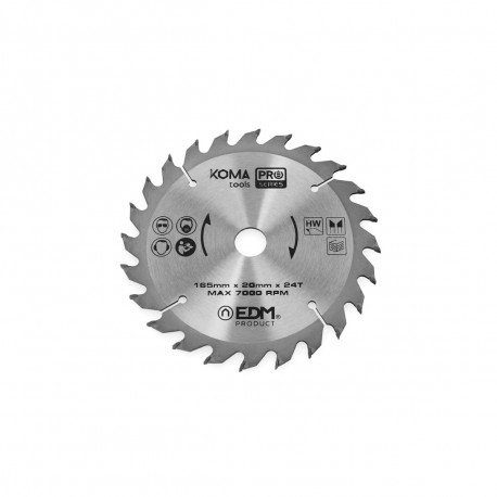 Disque denté KOMA - 165mm - 08720