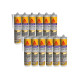 Lot de 12 colles mastic SIKA Sikaflex-142 Crystal clear - Transparent - 290 ml