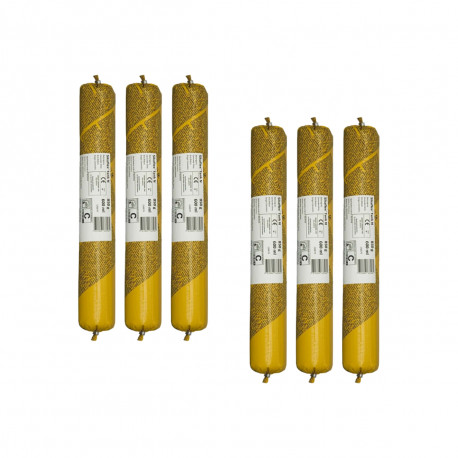 Lot de 6 mastics élastiques SIKA - Sikaflex Tank N - Recharge 600ml