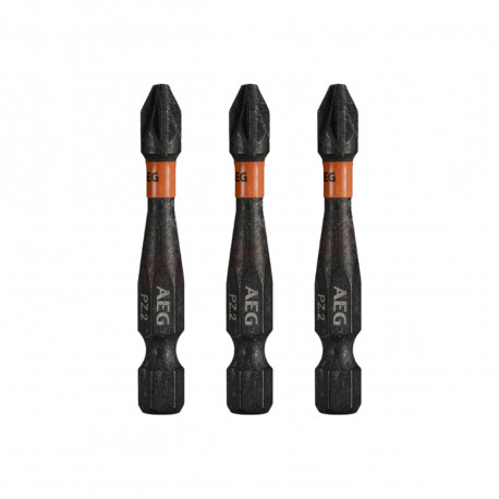 Embouts de vissage balistiques améliorés AEG - 50 mm - 3 pcs - PZ2