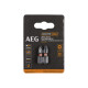 Embouts de vissage balistiques renforcés AEG - 25 mm - 2 pcs - PH2
