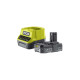 Pack RYOBI Déboucheur 18V Oneplus - 1 batterie LithiumPlus 2.5Ah - 1 chargeur rapide 2.0Ah - R18DA-0
