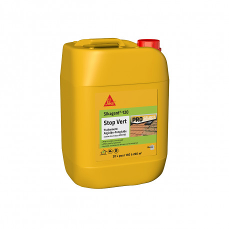 Traitement algicide et fongicide SIKA - Sikagard-120 Stop Vert - 20L