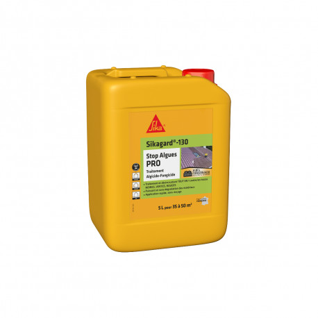 Traitement algicide et fongicide SIKA - Sikagard-130 Stop Algues Pro - 5L