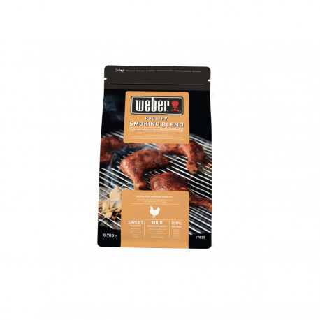 Mélange de copeaux de bois WEBER - pour barbecues - poulet - 0,7kg