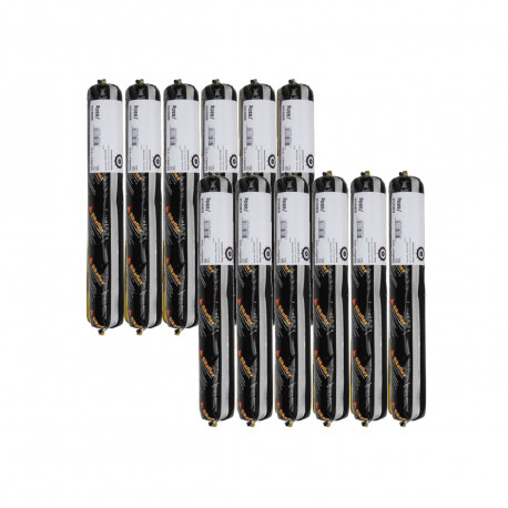 Lot de 12 mastics d'étanchéité universel pour véhicules industriels - SIKA Sikaflex 515 - Blanc - 600ml