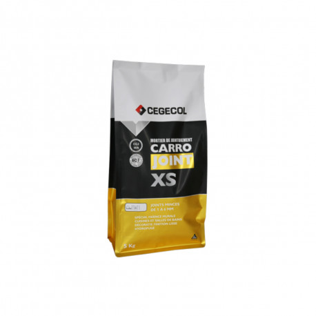 Mortier de jointoiement CEGECOL Carrojoint XS - Blanc - Joints fins - 5kg - 582586