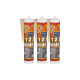 Lot de 3 mastics silicone SIKA Sikasil construction - Beige - 300ml