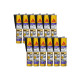 Lot de 12 mastics colle SIKA Sikaflex 11 FC+ Evolution - Noir - 300ml