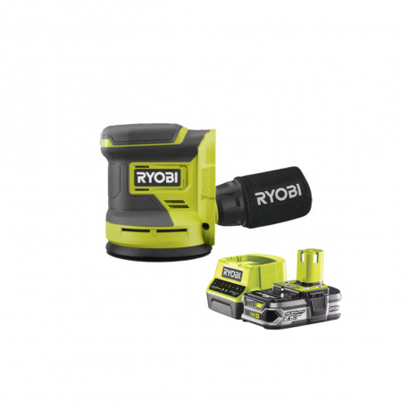 Pack RYOBI Ponceuse excentrique 18V OnePlus RROS18-0 - 1 Batterie 2.5Ah - 1 Chargeur rapide RC18120-125
