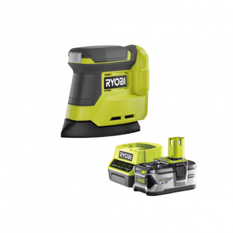 Pack RYOBI Ponceuse triangulaire 18V OnePlus - RPS18-0 - 1 Batterie 4.0Ah - 1 Chargeur rapide RC18120-140