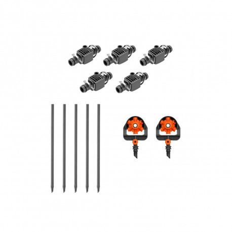 Pack GARDENA - Dérivation en T - Tube prolongateur - Micro asperseurs Micro-Drip