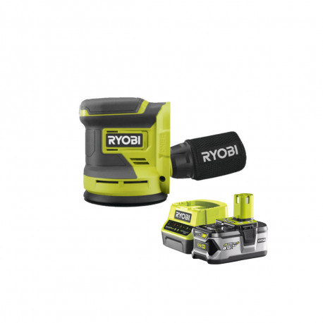 Pack RYOBI Ponceuse excentrique 18V OnePlus RROS18-0 - 1 Batterie 4.0Ah - 1 Chargeur rapide RC18120-140