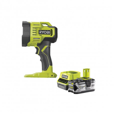 Pack RYOBI Spot LED RYOBI 18V OnePlus 3000 Lumens RLS18-0 - 1 Batterie 4.0Ah - 1 Chargeur rapide RC18120-140