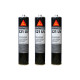 Lot de 3 colle-mastics hybrides SIKA Sikaflex 521 UV - Gris clair - 300ml