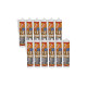 Lot de 12 mastics silicone SIKA Sikasil construction - Transparent - 300ml
