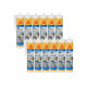 Lot de 12 mastics silicones anti-moisissure SIKA Sikaseal 108 Sanitaire - Gris clair - 300ml