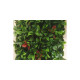 Mur végétal JET7GARDEN 12 plaques feuillage artificiel red robin - 3m2 - Vert et rouge