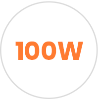 100 W