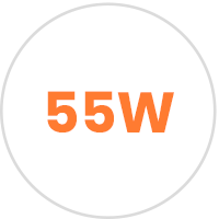 55 W