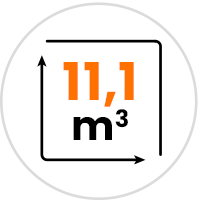 11.1 m3